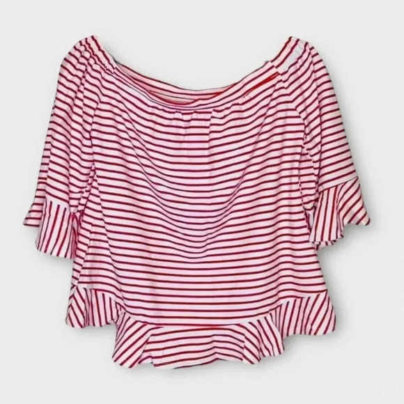 Jude Connally Off The Shoulder Bell Sleeve Top - Picture 2 of 4